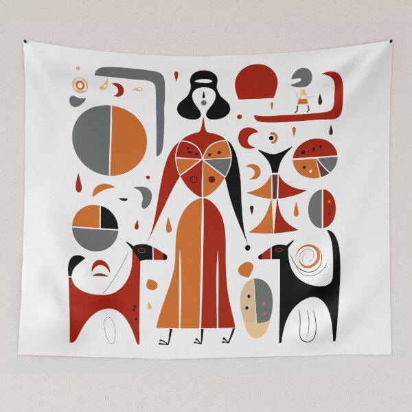 Item preview, Abstract dog mom designed and sold by Sleek Sketch Studio.