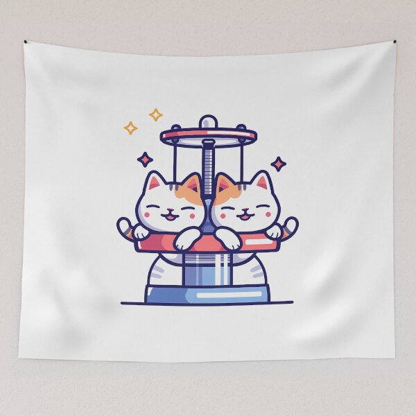 Item preview, Happy Cute Cats designed and sold by NatureStyle555.