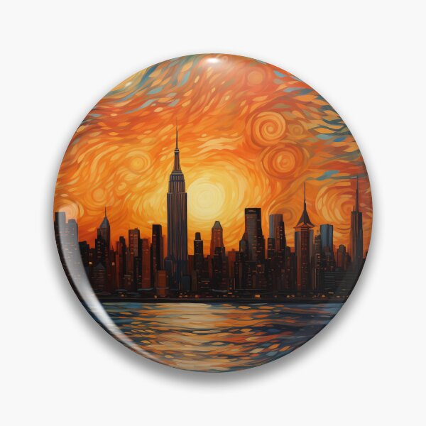 Item preview, New York skylight at sunset designed and sold by DigiArtbyKeith.