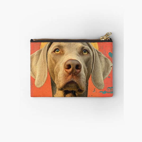 Aperçu de l'œuvre Sunset Sentinel: Weimaraner Urban Mural Portrait créée et vendue par StudiodeBoer.