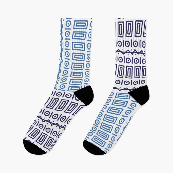 Item preview, African color blue pattern designed and sold by Wolagno.