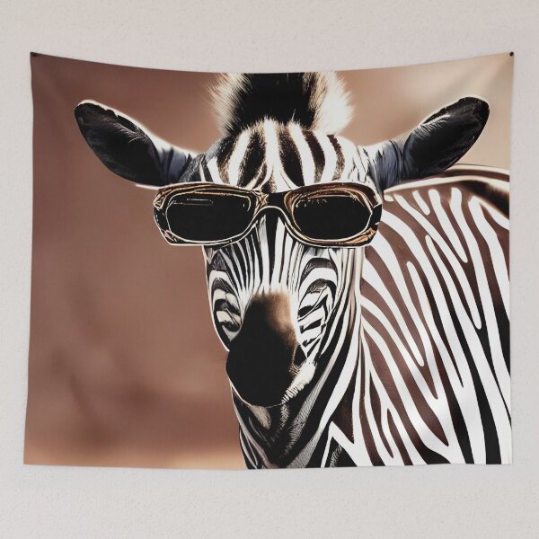 Item preview, A Zebra Wearing Sunglasses In The Summer designed and sold by Paw's Arts.