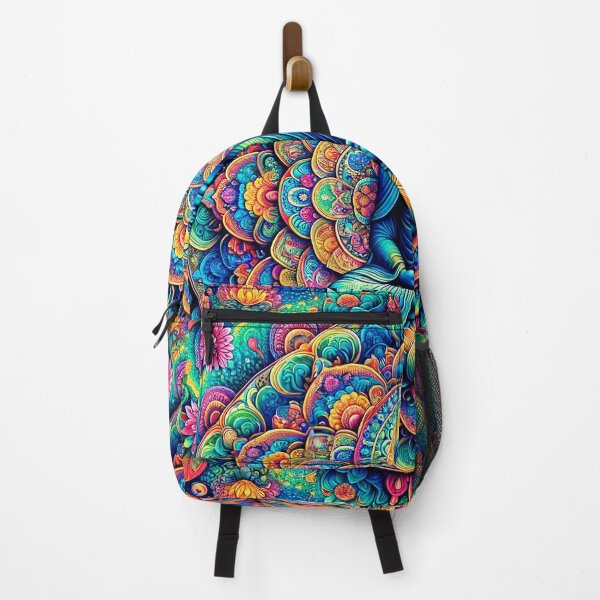 Item preview, Blue Buddha Psychedelic Floral Fractal Mandala 2 designed and sold by GuyBlank.