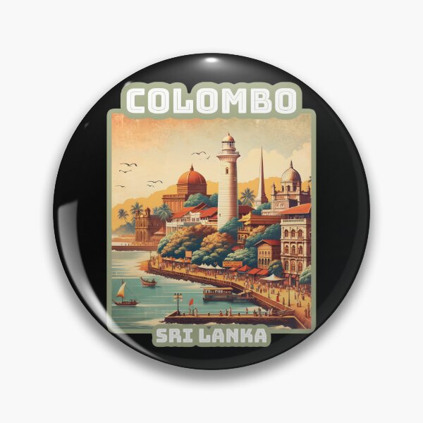 Item preview, Retro vintage Colombo Sri lanka Skyline  designed and sold by Unitepeople.