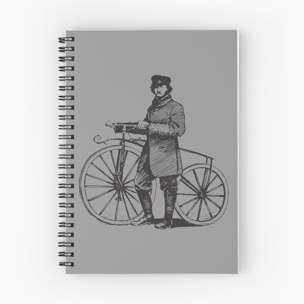 Item preview, A Gentleman Riding a Victorian Bicycle designed and sold by drawbey.