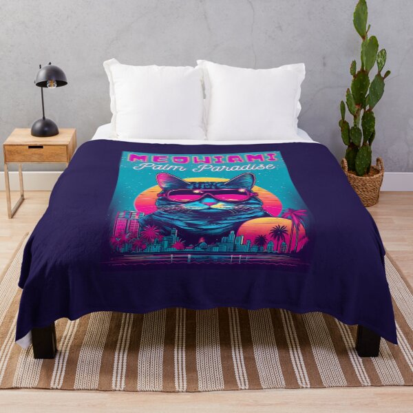 Item preview, Meowiami Palm Paradise Art. designed and sold by GiveMeMood.