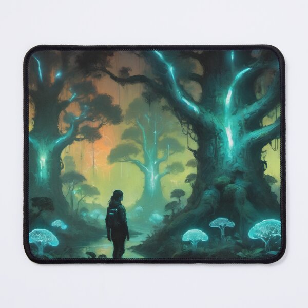 Item preview, Fluorescent forest designed and sold by byteoncanvas.