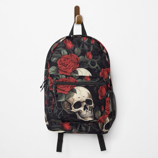 Item preview, skulls and red roses flowers designed and sold by Ararat Shahinyan.