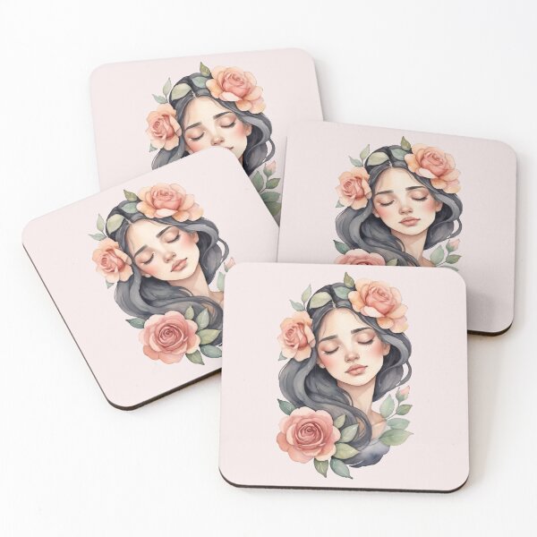 Item preview, Flower Maiden Watercolor designed and sold by TheLilacBat.