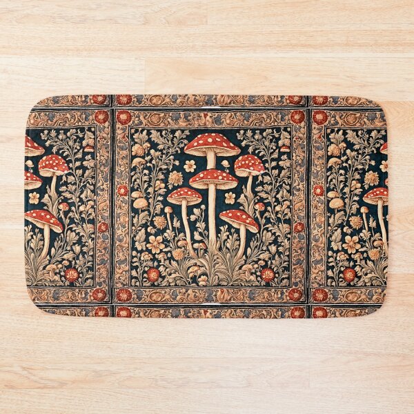 Item preview, Dark Cottagecore Mushroom Medieval Tapestry designed and sold by CaptainNemo21.
