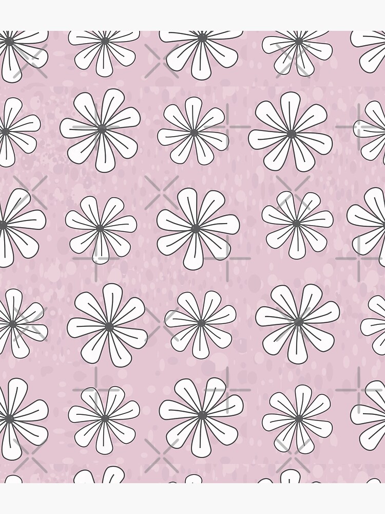 Thumbnail 3 of 3, Backpack, White Flowers Pink Background designed and sold by CarlaBaremb.