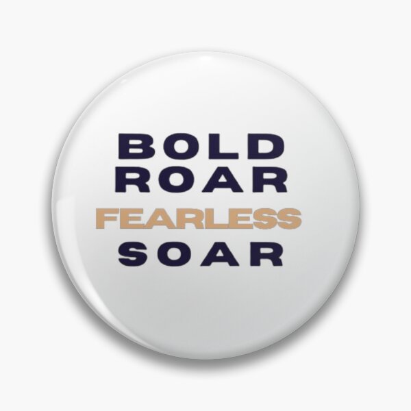 Item preview, Bold Roar Fearless Soar Inspirational Slogan Design designed and sold by UnboundSoulVibe.