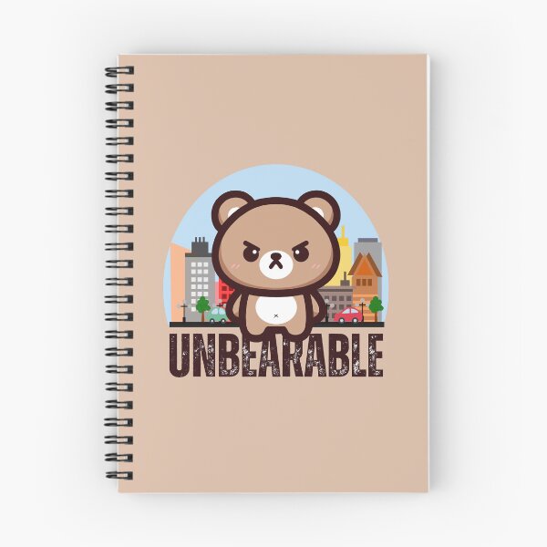 Item preview, Unbearable | Cute but Angry Bear in City Traffic designed and sold by Kimochi-Shop.
