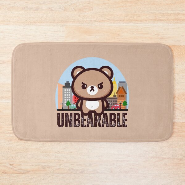 Item preview, Unbearable | Cute but Angry Bear in City Traffic designed and sold by Kimochi-Shop.