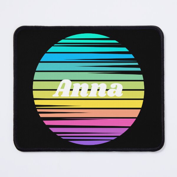 Item preview, Anna | Anna Colorful Name | Sunset Beach | Cool Names | Stripes designed and sold by ShroomMagic.