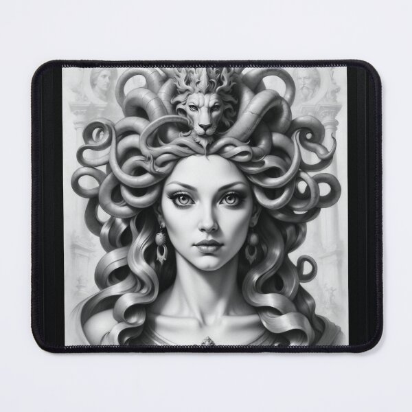 Item preview, Portrait Illustration Of The Snake Queen Beautiful AI Concept Art by Xzendor7 designed and sold by Xzendor7 Digital Art Creations.