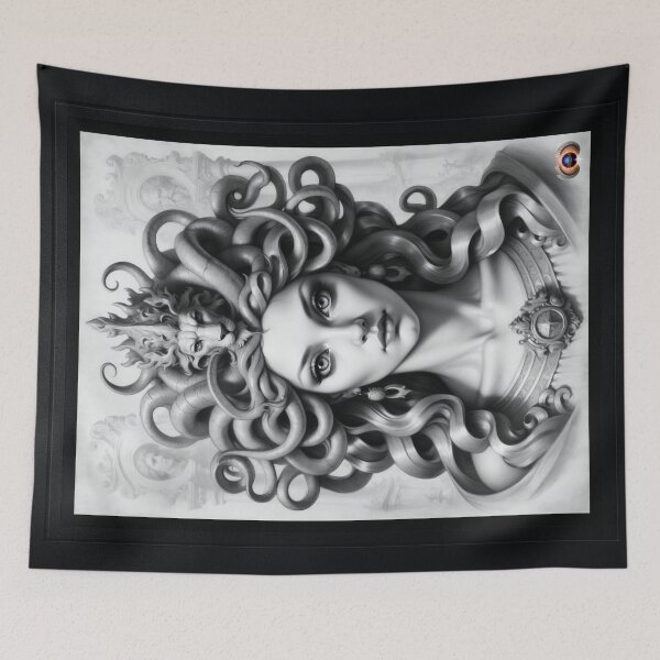 Item preview, Portrait Illustration Of The Snake Queen Beautiful AI Concept Art by Xzendor7 designed and sold by Xzendor7 Digital Art Creations.