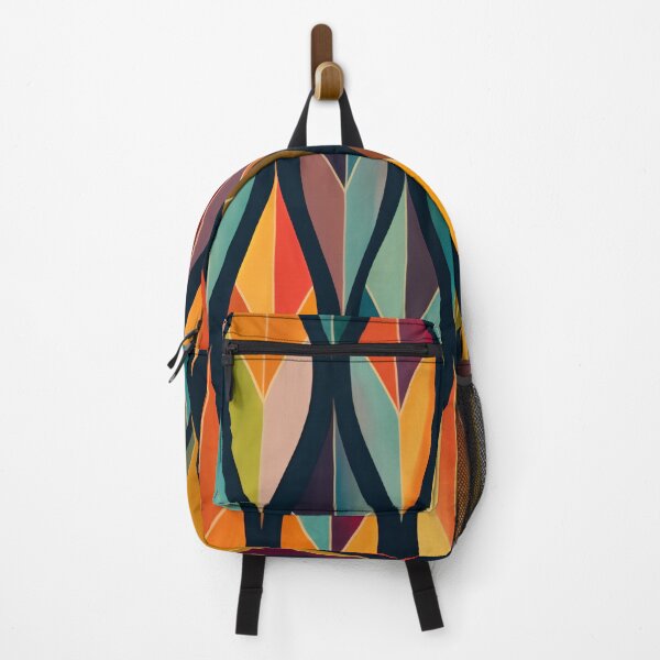 Item preview, Art Deco Retro Abstract Leaf Pattern designed and sold by EnchantArtCo.