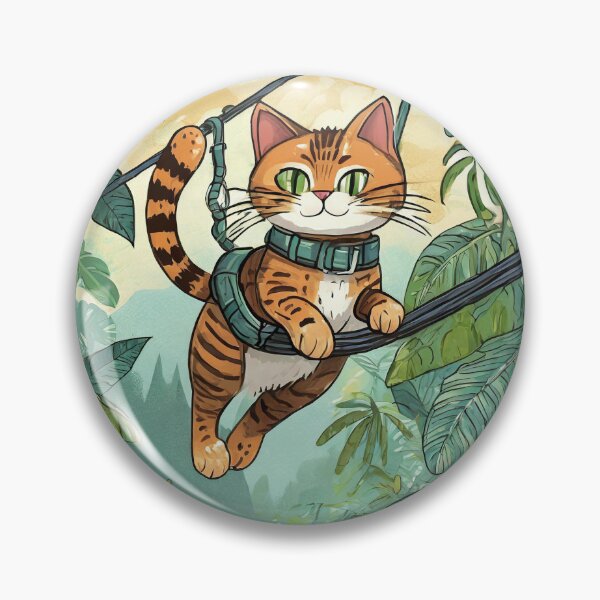 Item preview, Zip-lining Tabby designed and sold by omerfdln34.