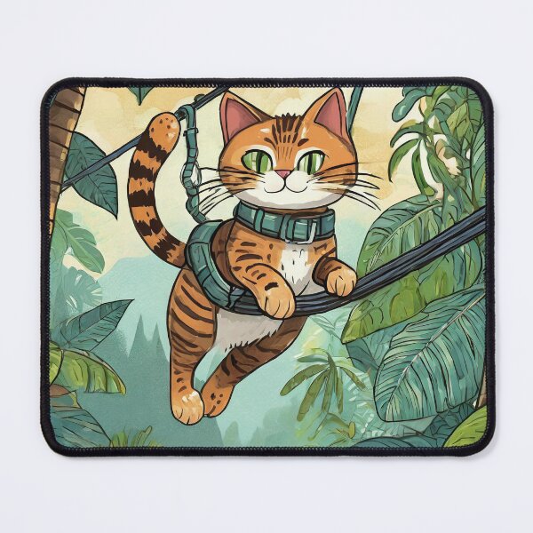 Item preview, Zip-lining Tabby designed and sold by omerfdln34.