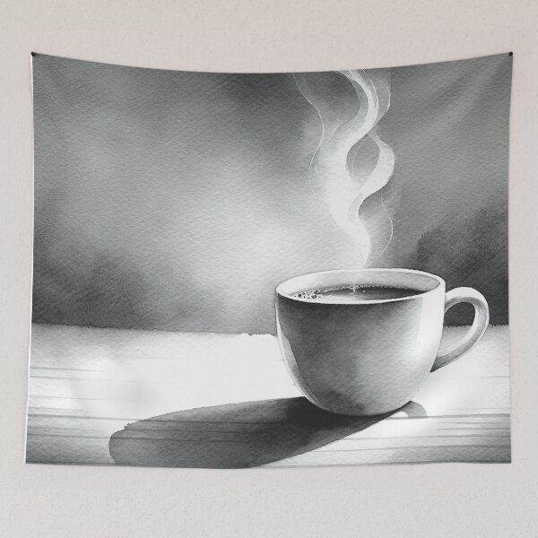 Item preview, Steaming hot cup of coffee designed and sold by CardsStudio.