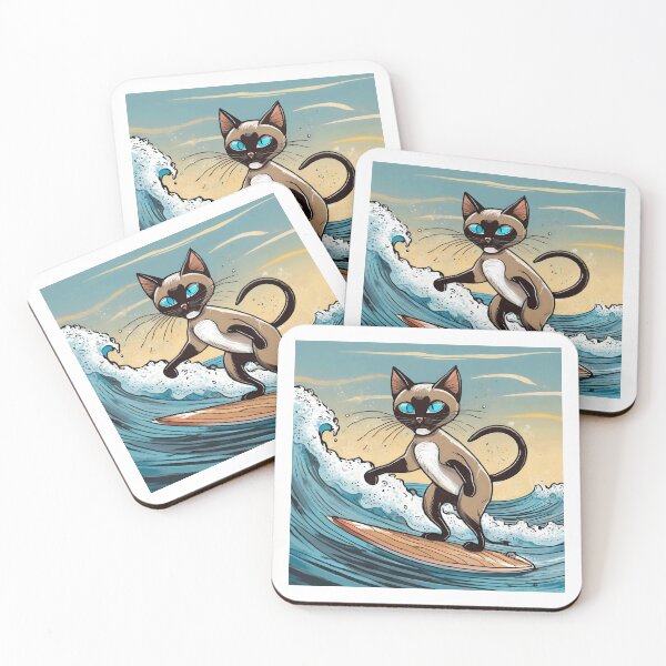 Item preview, Surfing Siamese designed and sold by omerfdln34.