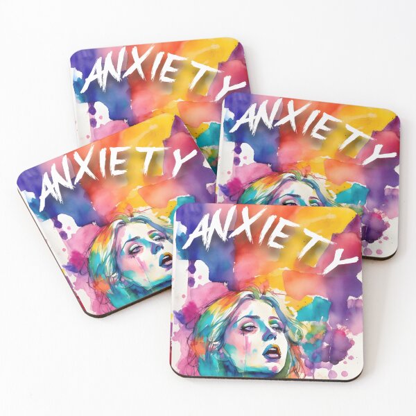 Item preview, Chromatic Chaos: Rainbow Portrait of Anxiety designed and sold by MillennialVibe.