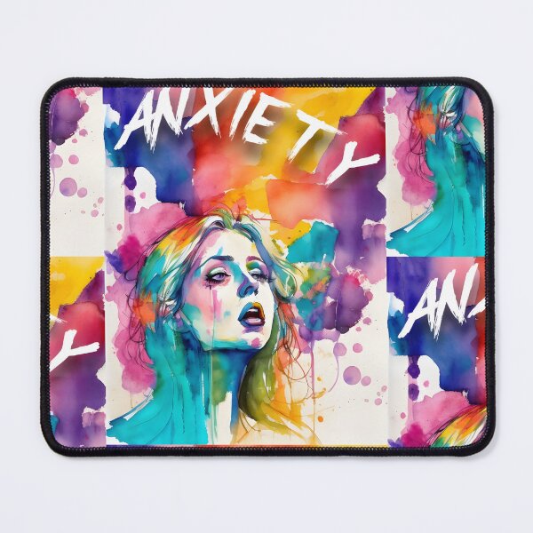Item preview, Chromatic Chaos: Rainbow Portrait of Anxiety designed and sold by MillennialVibe.