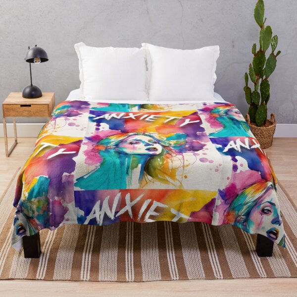 Item preview, Chromatic Chaos: Rainbow Portrait of Anxiety designed and sold by MillennialVibe.