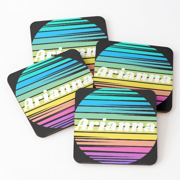 Item preview, Arianna | Arianna Colorful Name | Sunset Beach | Cool Names | Stripes designed and sold by ShroomMagic.