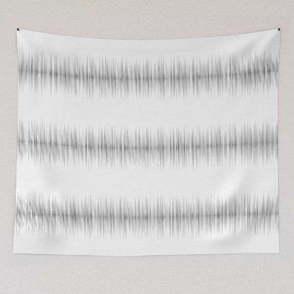 Item preview, Black stripes of music in psychedelic style designed and sold by Inspyralia.