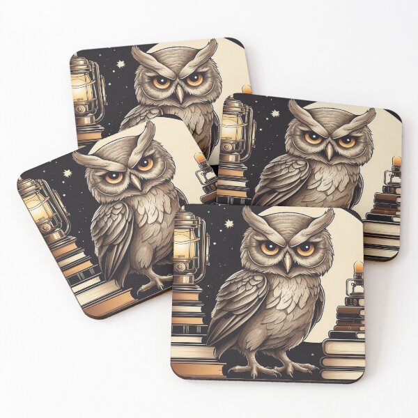 Item preview, Bookish Nocturne: Vintage Owl Silhouette designed and sold by Kesba7.