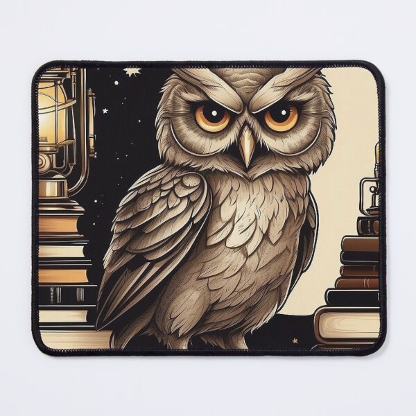 Item preview, Bookish Nocturne: Vintage Owl Silhouette designed and sold by Kesba7.