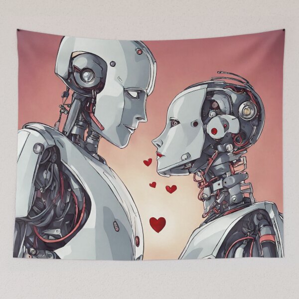 Item preview, Robot in love designed and sold by MyCraftForYOU.