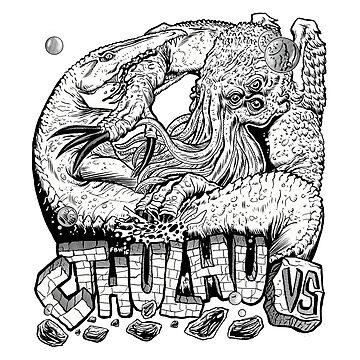 Artwork thumbnail, Cthulhu Vs Mosasaur by FBWashington
