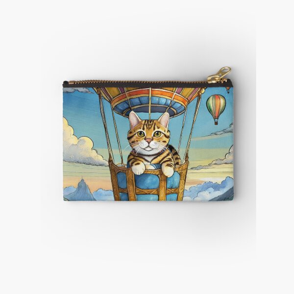Item preview, Whimsy Hot-Air Balloonist Adorable Kitty designed and sold by omerfdln34.