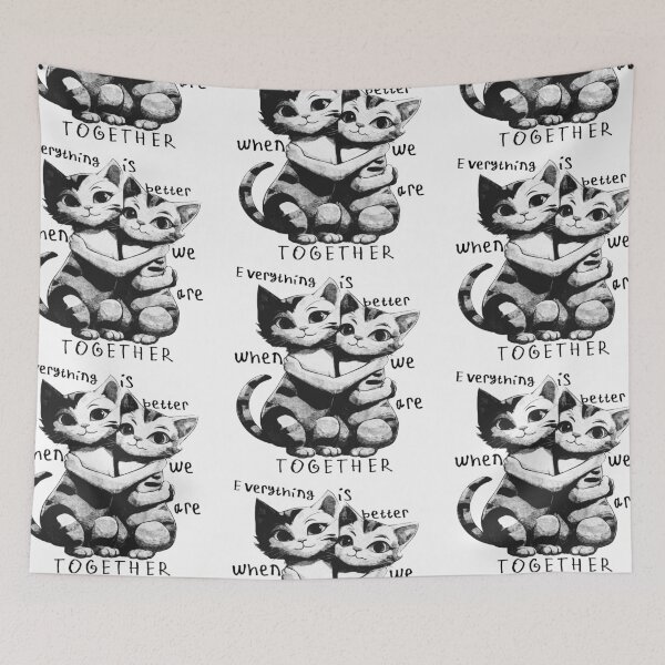 Item preview, Cute Cats Deeply in Love designed and sold by kinpirks.