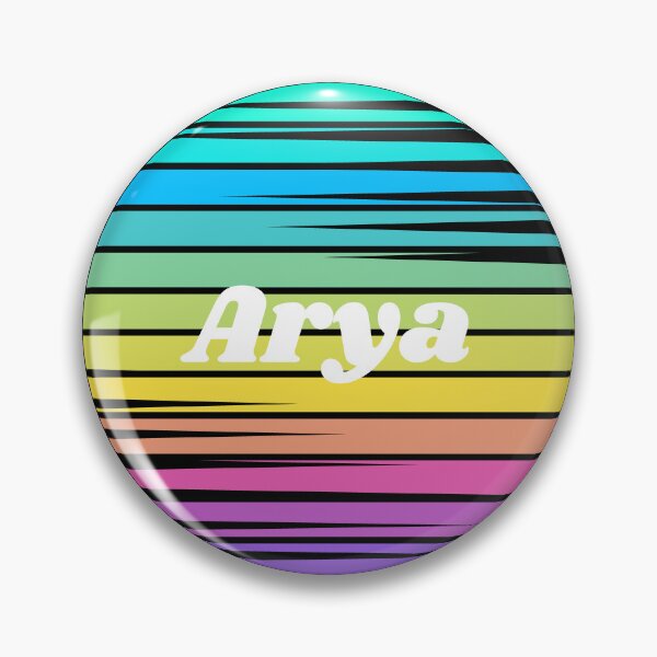 Item preview, Arya | Arya Colorful Name | Sunset Beach | Cool Names | Stripes designed and sold by ShroomMagic.