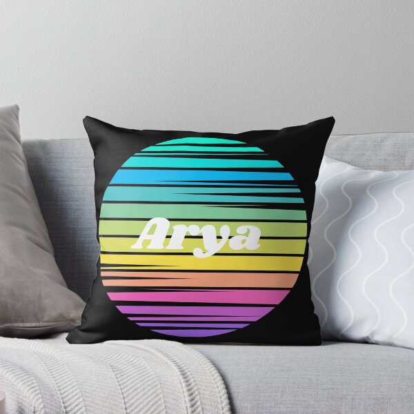 Item preview, Arya | Arya Colorful Name | Sunset Beach | Cool Names | Stripes designed and sold by ShroomMagic.