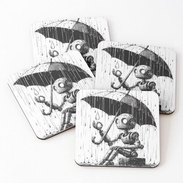 Item preview, Robot in the Rain designed and sold by mYaro.