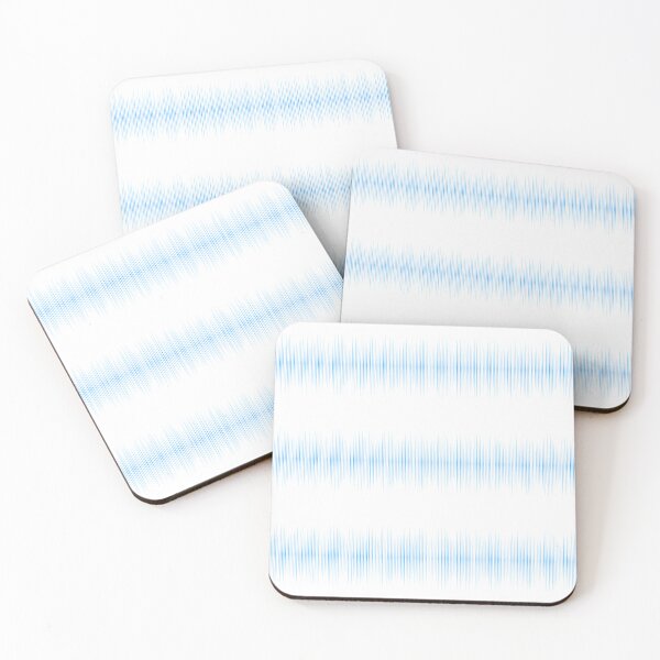 Item preview, Blue stripes of music in psychedelic style designed and sold by Inspyralia.