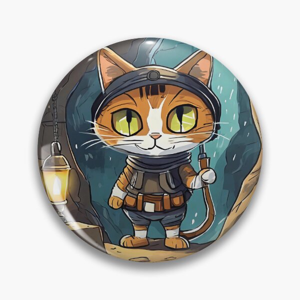 Item preview, Cave Cat Delving Depths designed and sold by omerfdln34.