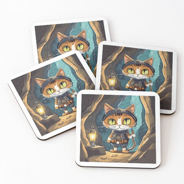 Item preview, Cave Cat Delving Depths designed and sold by omerfdln34.