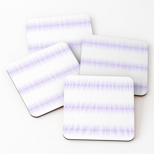 Item preview, Violet stripes of music in psychedelic style designed and sold by Inspyralia.