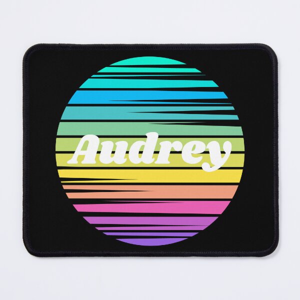 Item preview, Audrey | Audrey Colorful Name | Sunset Beach | Cool Names | Stripes designed and sold by ShroomMagic.