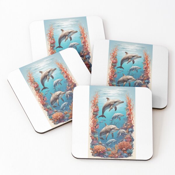 Item preview, "Ocean Harmony T-Shirts – Dive into Stylish Bliss with our Dolphin Family Collection!" designed and sold by abhisc.