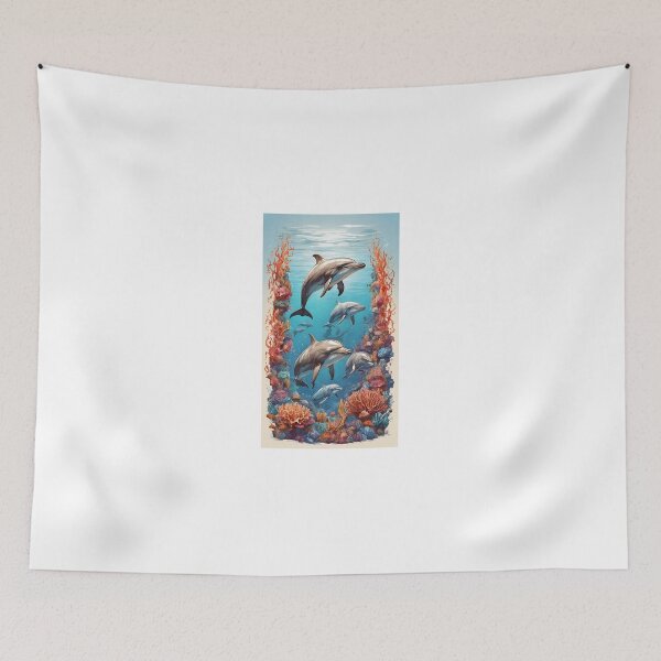 Item preview, "Ocean Harmony T-Shirts – Dive into Stylish Bliss with our Dolphin Family Collection!" designed and sold by abhisc.