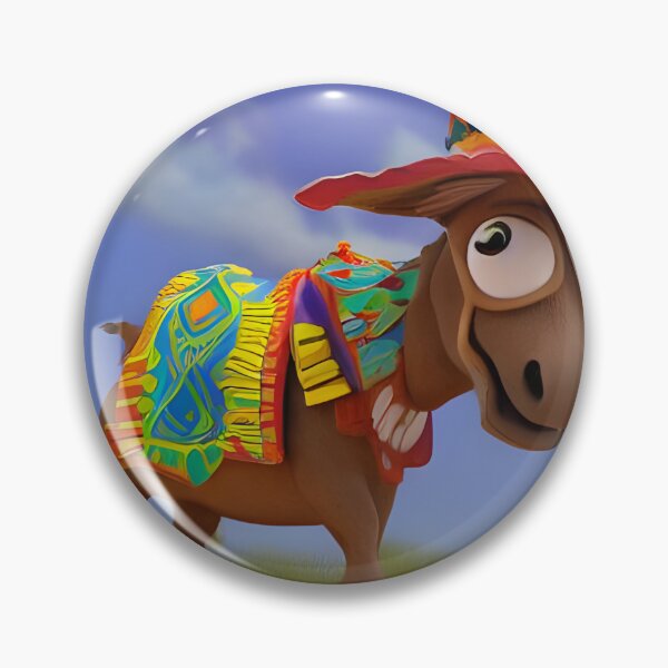 Item preview, A Fun and Festive Donkey In A Sombrero designed and sold by Paw's Arts.