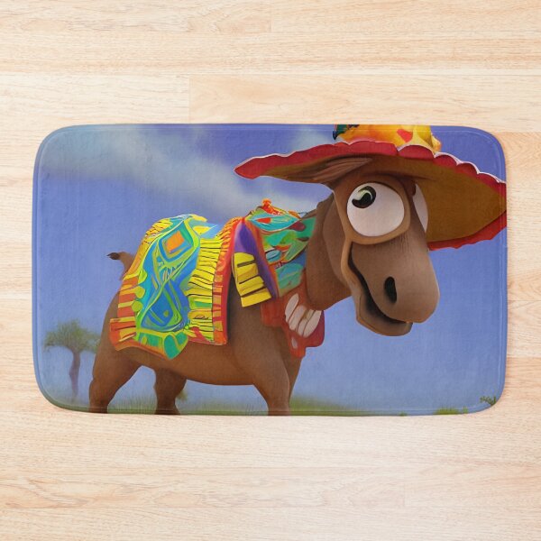 Item preview, A Fun and Festive Donkey In A Sombrero designed and sold by Paw's Arts.