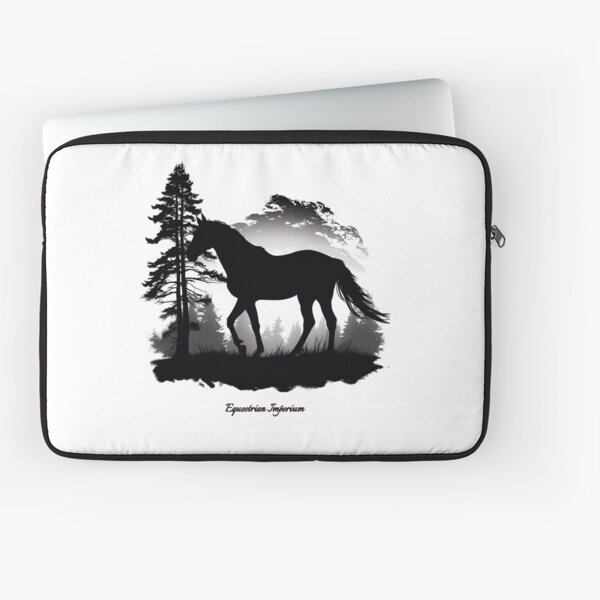 Aperçu de l'œuvre Ombre de Cheval dans la nuit - Cheval au couché du jour créée et vendue par EquestrianImperium.
